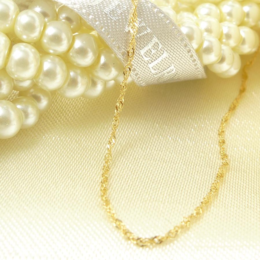 TRIDEA JEWELRY 18金 スクリュー ネックレス ゴールド k18 18k