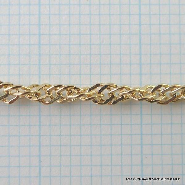 18金 スクリュー ネックレス 幅2.1mm 40cm 4g 引輪 k18 TRIDEA JEWELRY 18金 スクリュー ネックレス ゴールド k18 18k