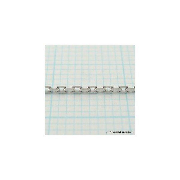 アズキ ネックレス 18金 ホワイトゴールド WG チェーンのみ k18 メンズ レディース プレゼント 幅1.1mm 45cm 2.3g スライド プレゼント ギフト 爆買
