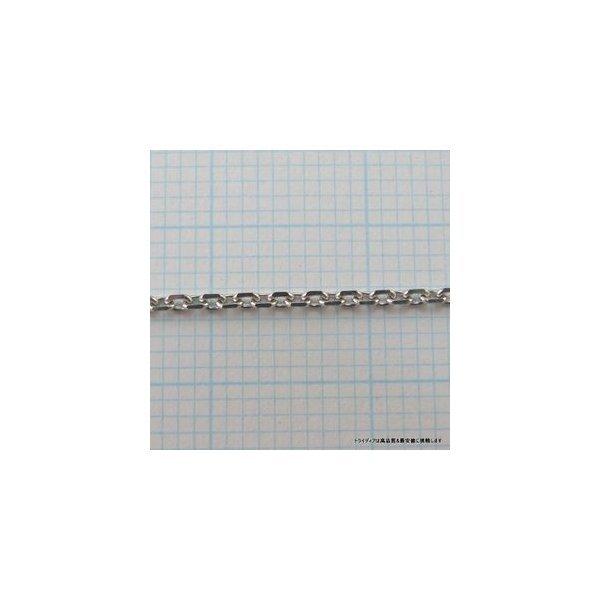 アズキ ネックレス プラチナ Pt850 チェーンのみ メンズ レディース プレゼント 幅1.1mm 45cm 3.7g スライド プレゼント ギフト 爆買の画像