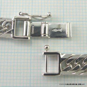 18金 ホワイトゴールド 喜平 ブレスレット 20g 20cm 8面 トリプル 造幣局検定付 幅6.1mm K18WG アンクレット メンズ レディース 中折 金 誕生日 ギフト | TRIDEA JEWELRY | 02