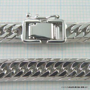18金 ホワイトゴールド 喜平 ブレスレット 20g 20cm 8面 トリプル 造幣局検定付 幅6.1mm K18WG アンクレット メンズ レディース 中折 金 誕生日 ギフト | TRIDEA JEWELRY | 04