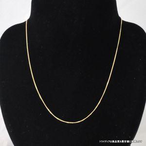 TRIDEA JEWELRY 18金 喜平 ネックレス 1.1g 40cm 2面 幅0.8mm K18 喜平 