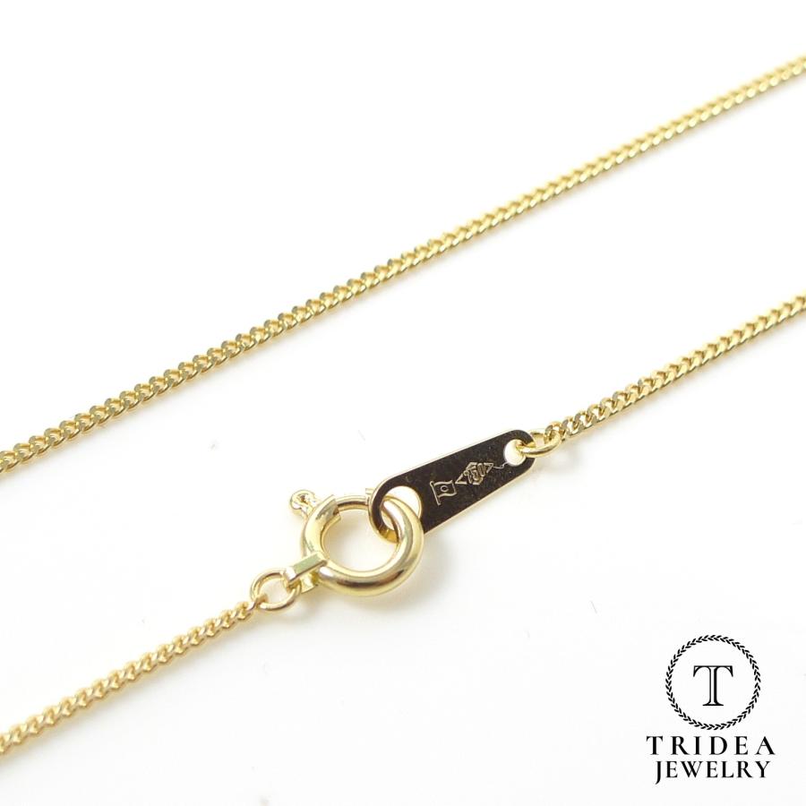 TRIDEA JEWELRY 18金 喜平 ネックレス 1.5g 40cm 2面 幅0.9mm TRIDEA JEWELRY 18金 喜平 ネックレス 1.5g 40cm 2面 幅0.9mm