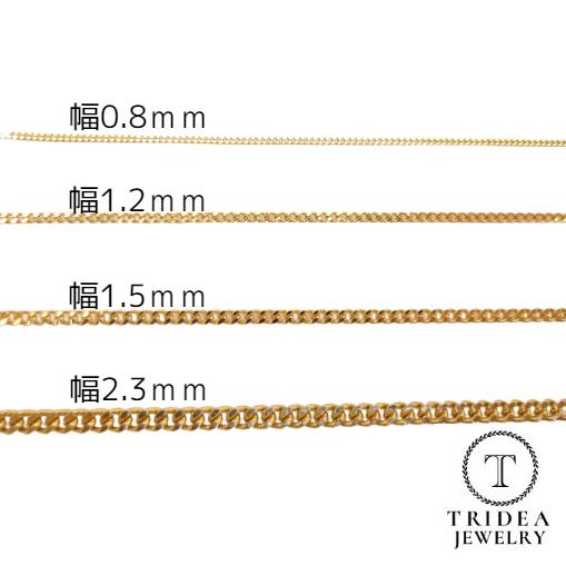 TRIDEA JEWELRY 18金 喜平 ネックレス 4.5g 43cm 2面 幅1.7mm TRIDEA JEWELRY 18金 喜平 ネックレス 4.5g 43cm 2面 幅1.7mm