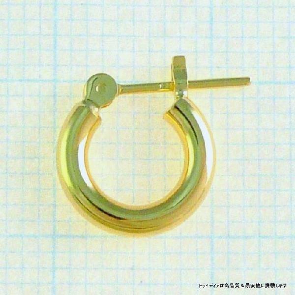 TRIDEA JEWELRY k18 フープピアス 国産 18金 幅2mm 外径10mm 両 TRIDEA JEWELRY k18 フープピアス 国産 18金 幅2mm 外径10mm 両
