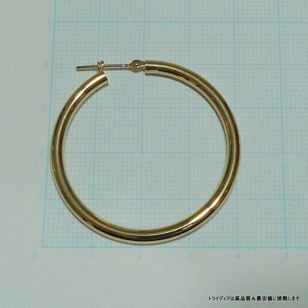TRIDEA JEWELRY k18 フープ ピアス 18k 18金 レディース 幅3mm TRIDEA JEWELRY k18 フープ ピアス 18k 18金 レディース 幅3mm