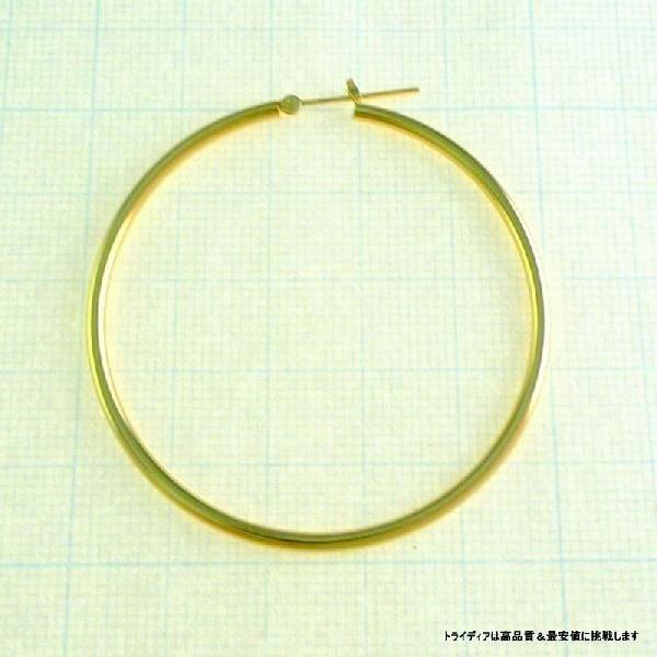 TRIDEA JEWELRY（トライディアジュエリー） k18 フープ ピアス 18k 18