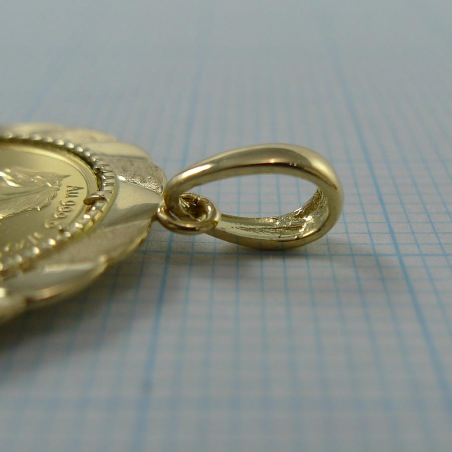 [C.ロナ君] k24YG/k18YGコインペンダントトップ 1/25oz C.ロナ君様専用] k24YG/k18YGコインペンダントトップ 1/25oz