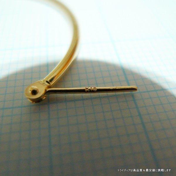 18金 フープピアス 幅1.5mm 外径30mm イエローゴールド 両耳 ペア 2個 レディース メンズ シンプル パイプ リング ピアス 爆買の画像