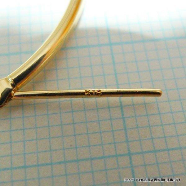 18金 フープピアス 幅1.5mm 外径35mm イエローゴールド 片耳 1個 レディース メンズ シンプル パイプ リング ピアス 爆買_3