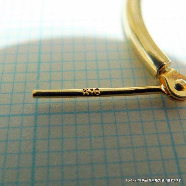 TRIDEA JEWELRY（トライディアジュエリー） 18金 フープ ピアス 幅2mm 