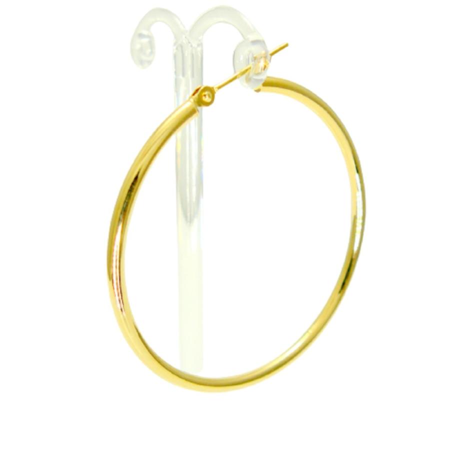 TRIDEA JEWELRY（トライディアジュエリー） 18金 フープピアス 大きめ