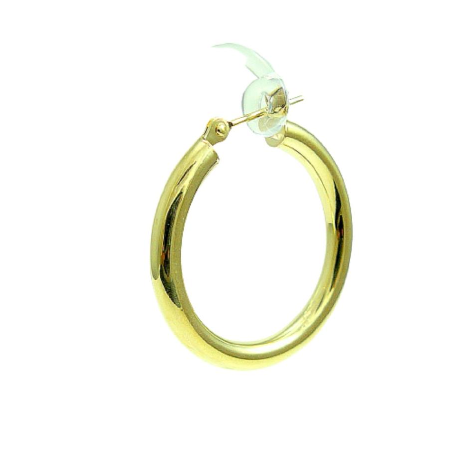 TRIDEA JEWELRY（トライディアジュエリー） 18金 フープピアス 幅3mm