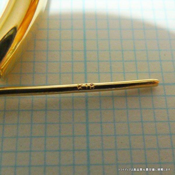TRIDEA JEWELRY 18金 フープ ピアス 幅3mm 外径35mm イエロー TRIDEA JEWELRY 18金 フープ ピアス 幅3mm 外径35mm イエロー