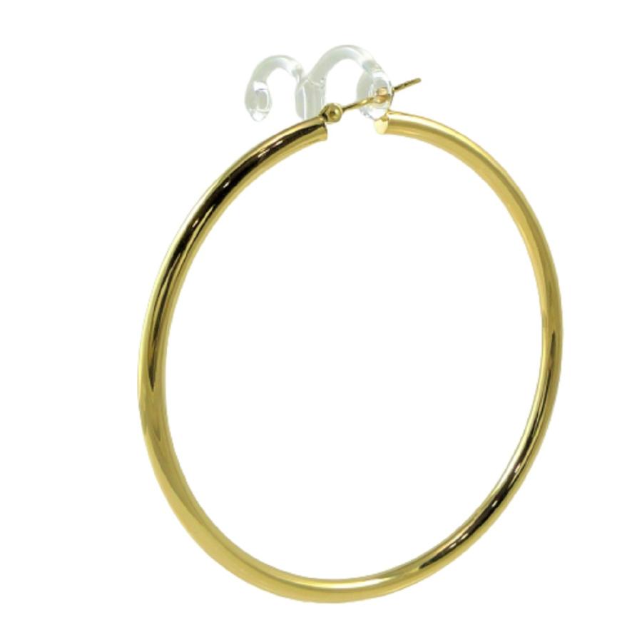 TRIDEA JEWELRY（トライディアジュエリー） 18金 フープピアス 大きめ