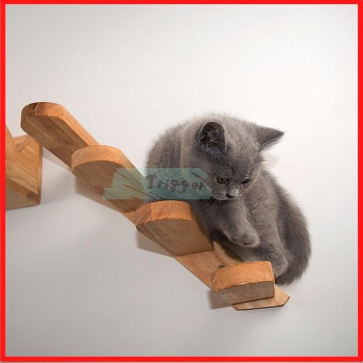 キャットウォーク 壁付け 階段 木製 ジャンプ台 子猫 ペット家具｜trigger｜04