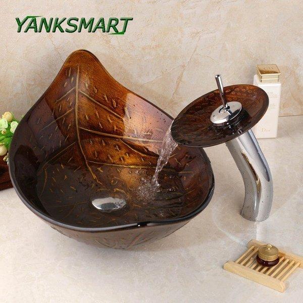 高質で安価 洗面ボウル おしゃれ 蛇口セット ガラス ブラウン シンクセット 洗面台 カウンター 特売 Nicmosul Org