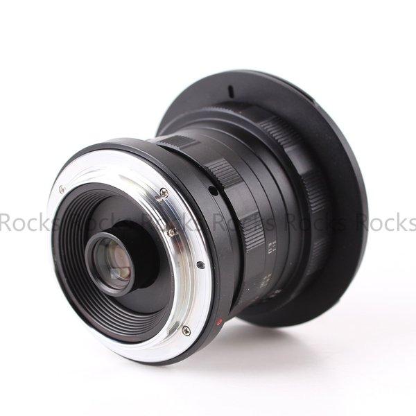 超広角レンズ レンズバック+カメラストラップ付 ASP-C PENTAX Nikon キヤノン用インターフェイス コンバージョンレンズ PIXCO F4.0 15MM｜trigger｜04