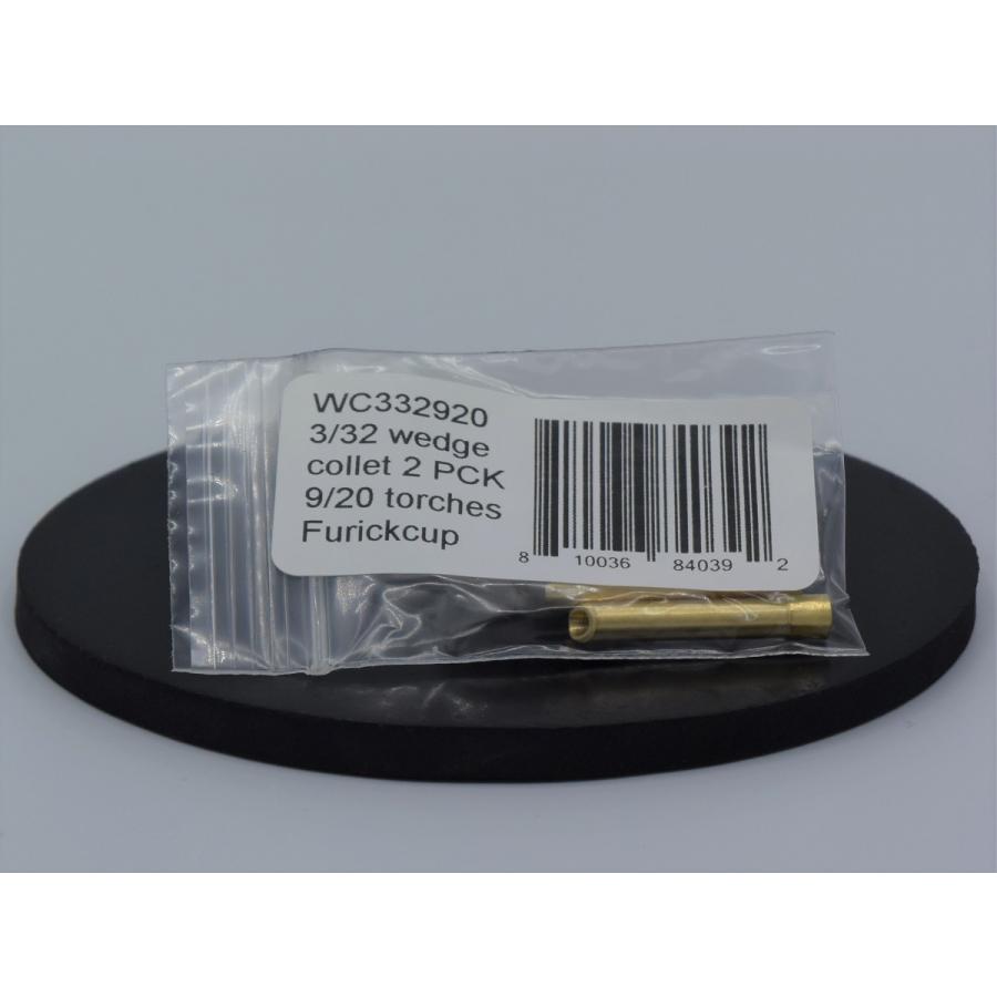 Tig溶接トーチ部品 2.4コレット #9 #20 FURICK CUP Wedge collet for Gr.A torches, 3/32in.(2.4mm), 2pcs. (WC332920)|trine-shop|03