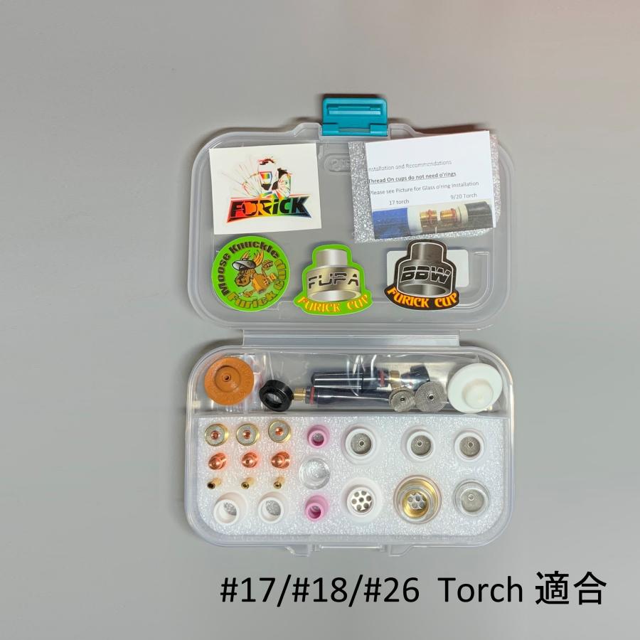 Tig溶接トーチ部品 スターターキット #17 #18 #26 FURICK CUP Furick