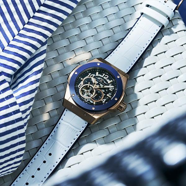 ANGEL CLOVER エンジェルクローバー TIME CRAFT JAPAN MADE CERAMIC ブルー ゴールド セラミックベゼル スケルトンダイヤル オートマティック 日本製 TCJ4 | ANGEL CLOVER | 08