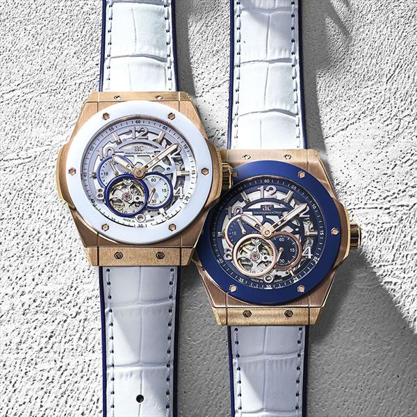 ANGEL CLOVER エンジェルクローバー TIME CRAFT JAPAN MADE CERAMIC ブルー ゴールド セラミックベゼル スケルトンダイヤル オートマティック 日本製 TCJ4 | ANGEL CLOVER | 09