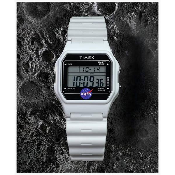 TIMEX タイメックス NASAコラボレーション ホワイト 軽量 デジタル インディグロナイトライト搭載 TW2Y13500 メンズ 腕時計 | TIMEX | 04