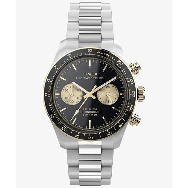 TIMEX タイメックス クロノグラフ ブラックダイヤル クォーツ ステンレス TW2Y24000 メンズ 腕時計 国内正規品 送料無料 | TIMEX