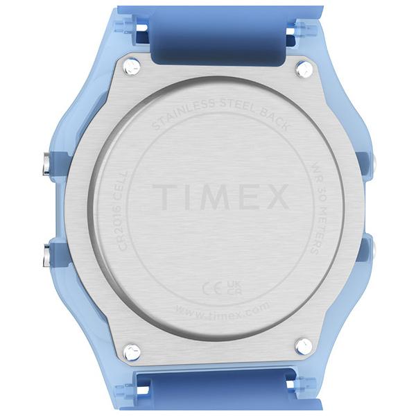 TIMEX タイメックス  T80　トランスルーセント ブルー クラシック・デジタル INDIGLOバックライト搭載 超軽量 TW2Y34200 メンズ 腕時計 国内正規品 送料無 | TIMEX | 03