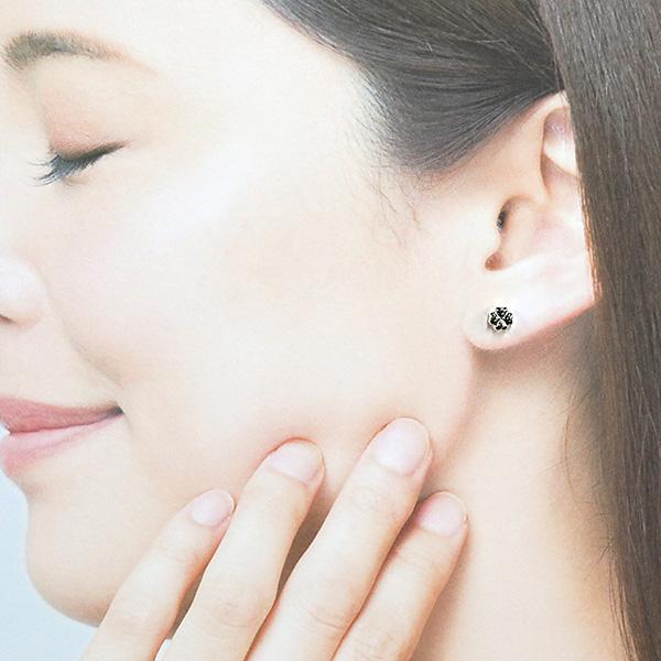 四葉 プラチナ ピアス クローバーピアスPT900 スタッド レディース 