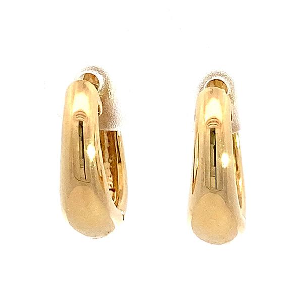 （240003）フープピアス ぽってり 18k ピアス K18 バネ式 バネキャッチ  レディース 女性 両耳 1ペア ぴあす ピヤス | ブランド登録なし | 04