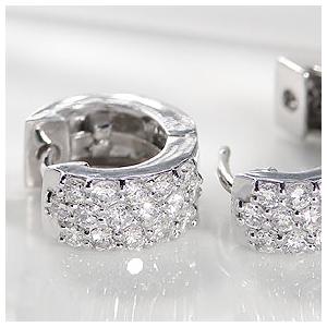 爆買 （pe171633）ダイヤモンド ピアス 中折れ 18WG 0.64ct ピヤス ぴあす | ブランド登録なし | 02