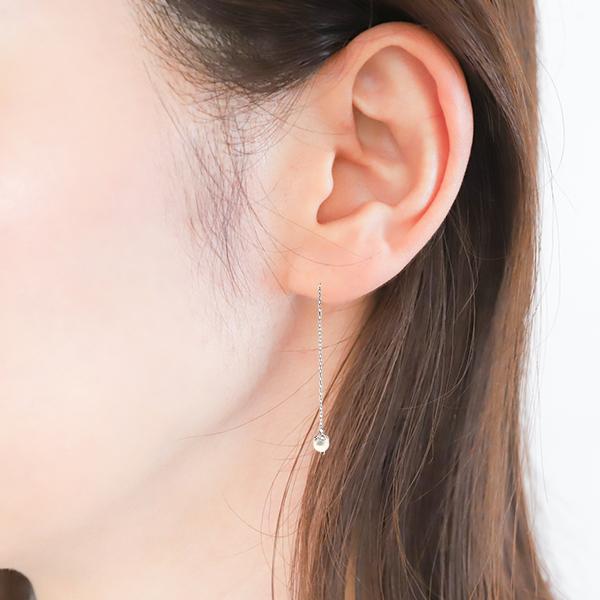 爆買 （pe200853）Pt900 淡水パール アメリカン ピアス　かわいい 人気 淡水パール 真珠 パール おすすめ 揺れるピアス ジュエリー プラチナ プレゼント ぶ | ブランド登録なし | 04