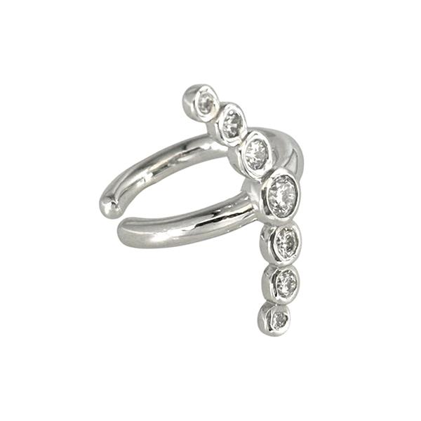 イヤーカフ プラチナ ダイヤモンド 0.22ｃｔ 7粒 ギフト プレゼント_1