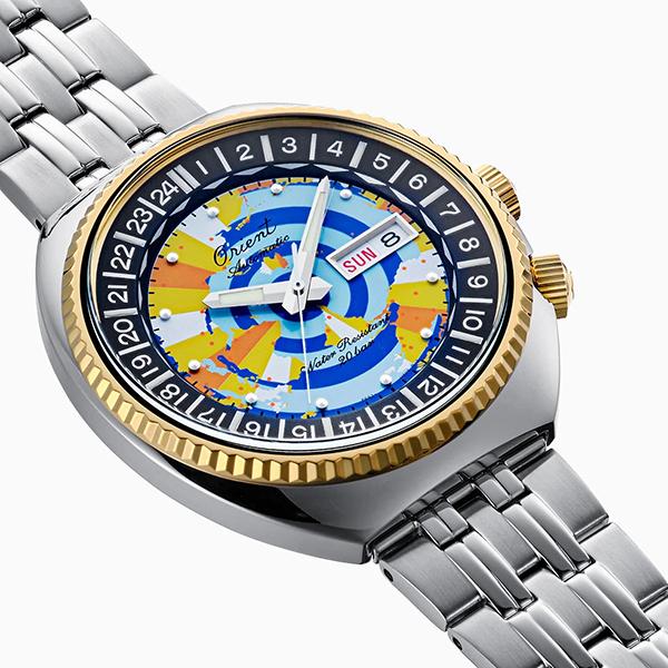 EPSON エプソン ORIENT オリエント 自動巻 ワールドマップ オリエント75周年モデル 復刻 マルチカラー文字板 RN-AA0E08Y | ORIENT | 02