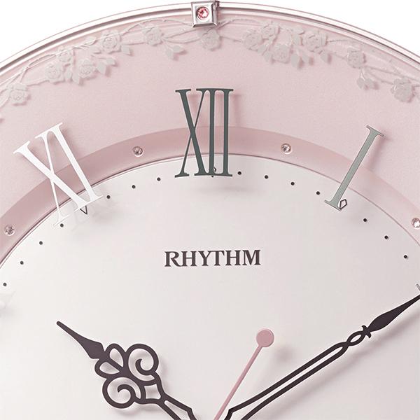 RHYTHM リズム 掛け時計 電波時計　連続秒針（夜眠る秒針） 8MY538SR13 掛け時計 国内正規品 送料無料 | RHYTHM（時計） | 01