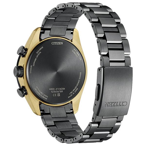 CITIZEN シチズン ATTESA アテッサ エコ・ドライブ電波時計 ブラック デュラテクトアンバーイエロー クロノグラフ AT8384-58E メンズ 腕時計 国内正規品 送 | ATTESA（CITIZEN） | 02