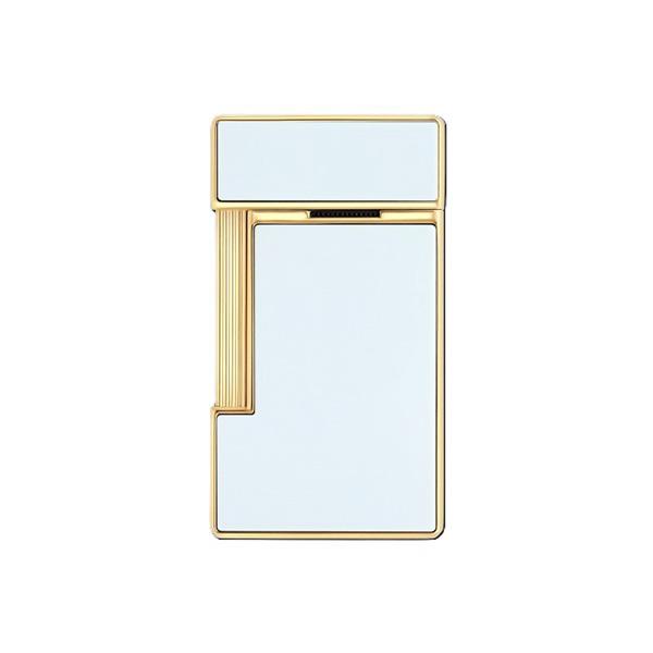 S.T.DUPONT エス・テー・デュポン SLIMMY 028224 スリミー ホワイト ゴールド ガスライター 国内正規品 送料無料の画像