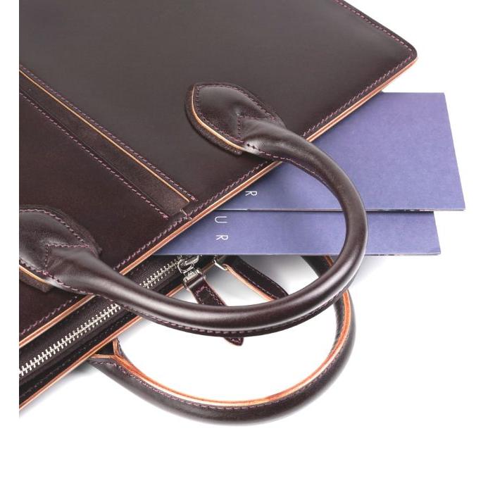 ファイブウッズ FIVE WOODS 本革 牛革 レザー TED'S テッズ A4収納 PC収納 3方開き ビジネス トートバッグ ラウンド ブリーフケース 39025 | FIVE WOODS | 04