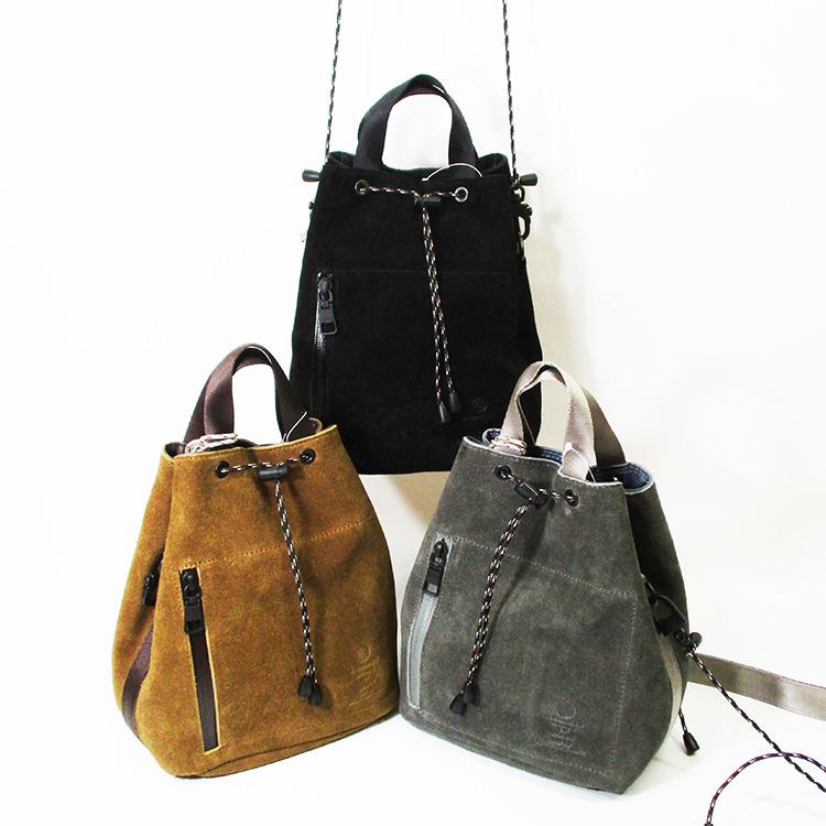 AS2OV（アッソブ） 牛革 本革 レザー スエード 2WAY 巾着 ショルダー