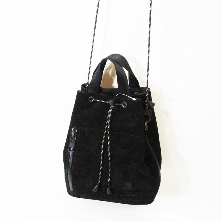 AS2OV（アッソブ） 牛革 本革 レザー スエード 2WAY 巾着 ショルダー