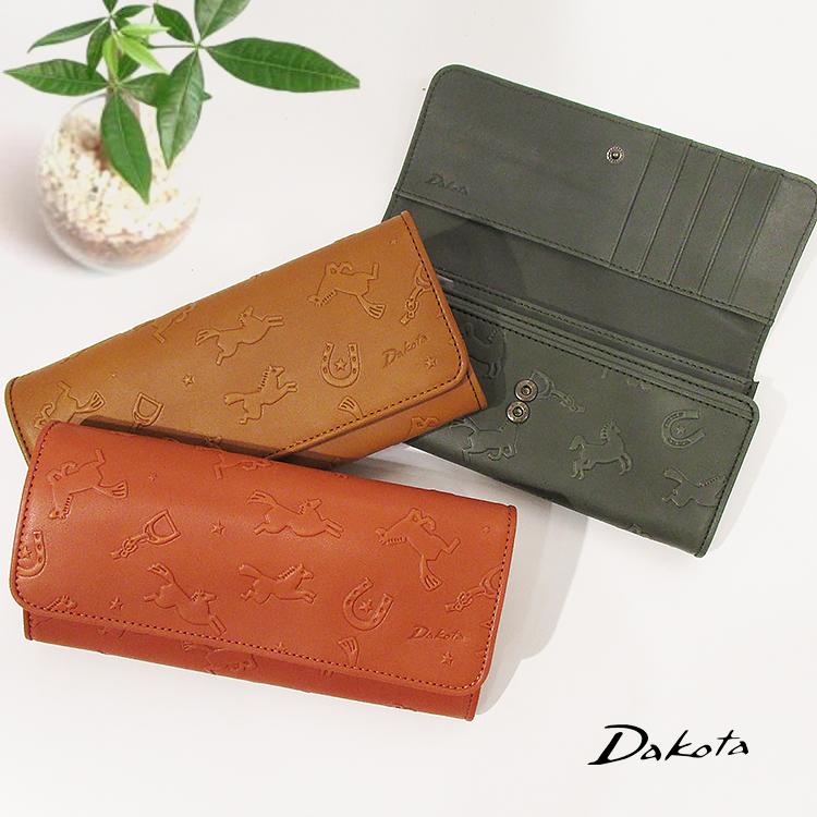 【新品】Dakotaダコタ牛革被せ長財布　カバロシリーズ　コーラルピンク Dakota カバロ 長財布 | TOZAI NANBOKUYA