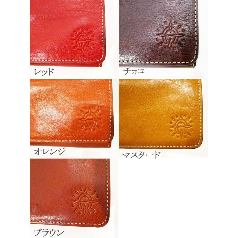 Dakota（ダコタ） 本革 牛革 レザー フォンス フラップ 二つ折り 財布