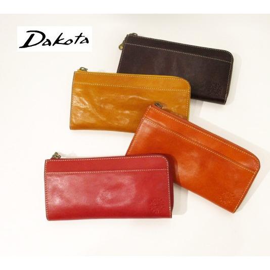 Dakota（ダコタ） 本革 牛革 レザー フォンス L字 ファスナー 長財布 