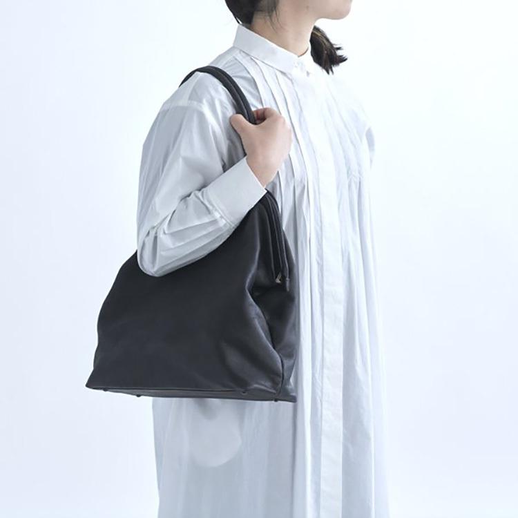 Ense アンサ 牛革 キップレザー 本革 日本製 がま口 トートバッグ