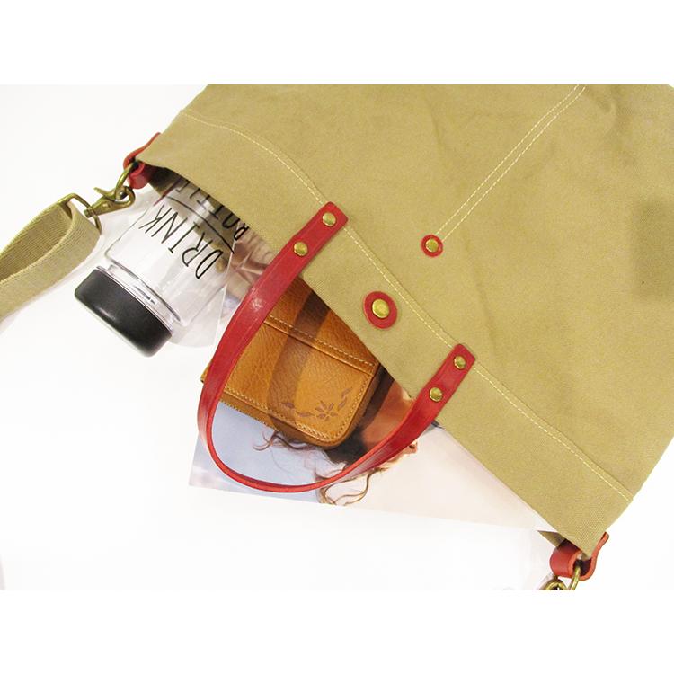 リリー LILY リアルマインド REAL MIND 牛革 日本製 8号パラフィン帆布