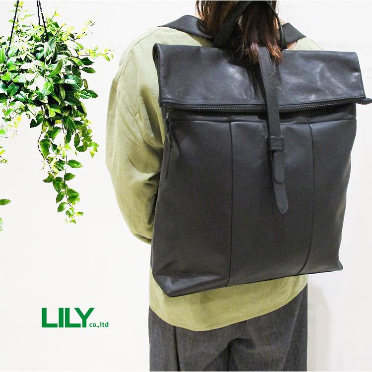 新品　リアルマインド　リュック　キャンバス&本革 リリー LILY リアルマインド REAL MIND ドロップ 男女兼用