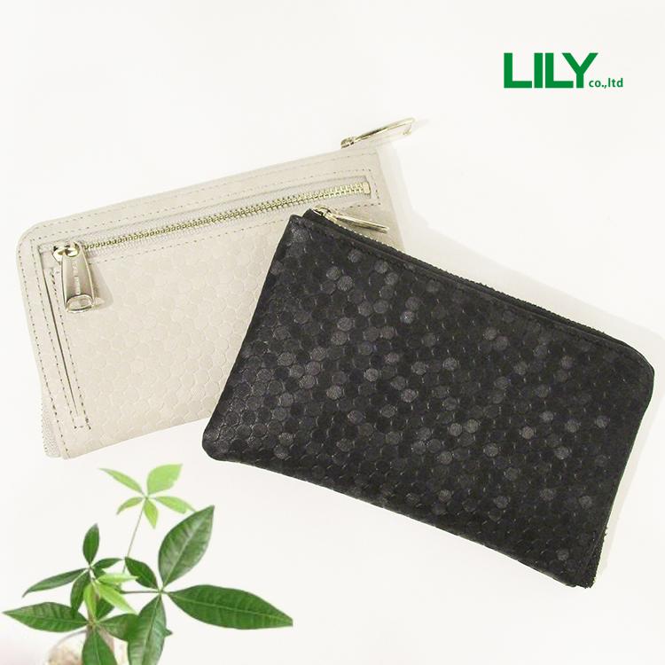 リリー LILY リアルマインド 本革 牛革 レザー エクラ ドット 水玉 六