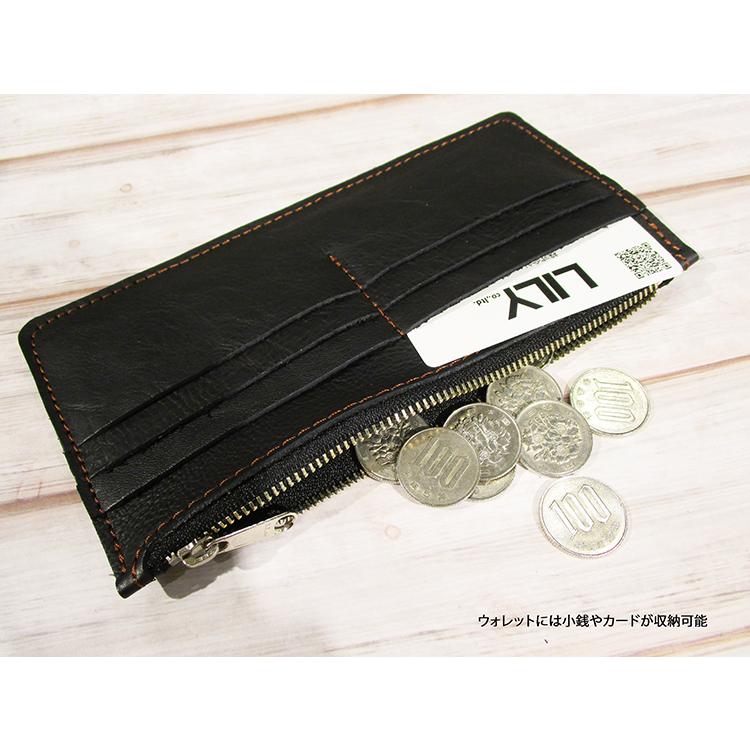 リリー LILY レヴァント LEVANT 本革 レザー アンダー 牛革 縦型 薄型 コンパクト お財布 ウォレット付き スマホ ショルダーバッグ ポシェット 310083 |  | 10